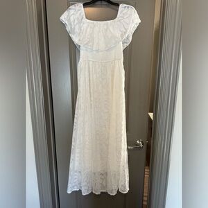 White Maxi beach dress! Size M